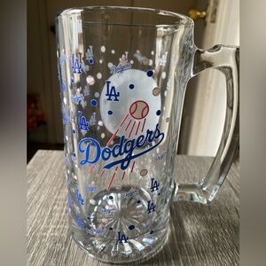 Los Angeles Dodgers Glass Stein 24oz Mug